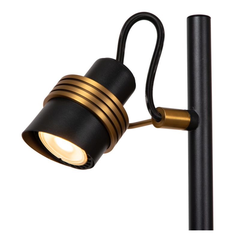 Lucide TUNDRAN - Stolná lampa - 2xGU10 - Čierna